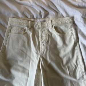 White wide leg jeans